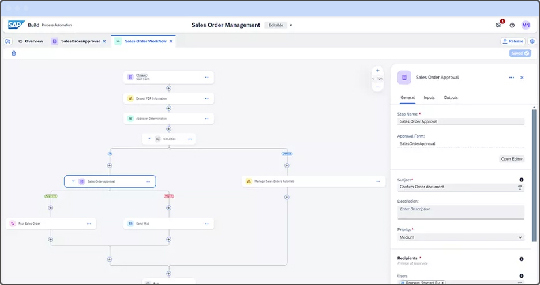 プロセス、タスクの自動化（SAP Build Process Automation）