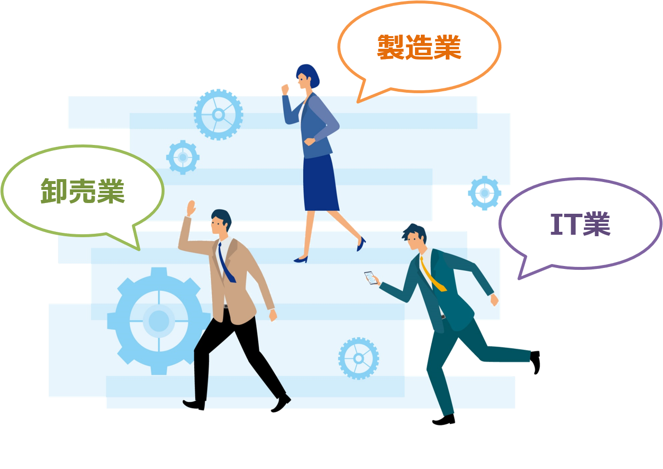 フォーカスシステムズのBiz∫ビジネス_得意業界(製造業_卸売業_IT業ほか多数)